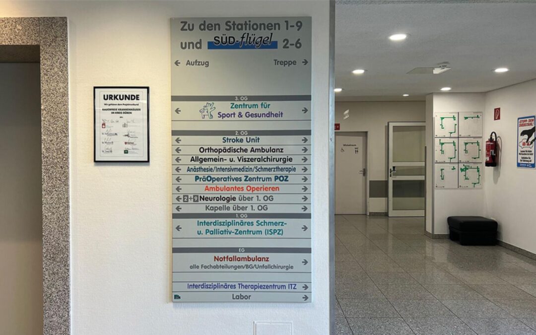 Gemeinsam für mehr Barrierefreiheit im Lendersdorfer Krankenhaus